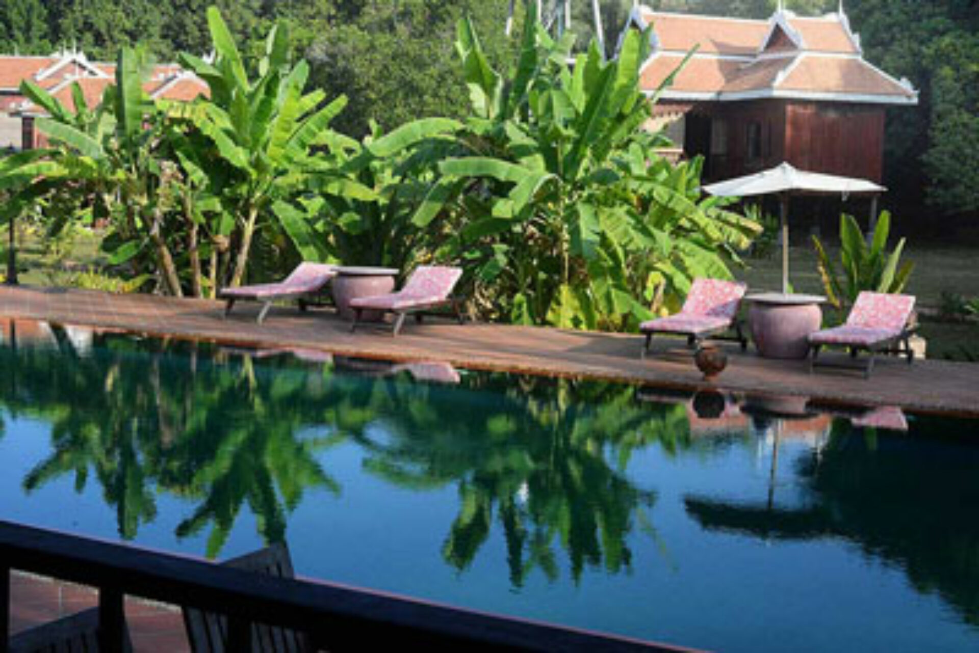 Hotel Cambodja Rondreis Vakantie Kratie Koh Trong Rajabori Villas Resort