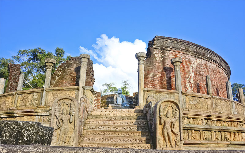Galerij Istock Sri Lanka Culturele driehoek Original Asia Polonnaruwa vadatage tempel
