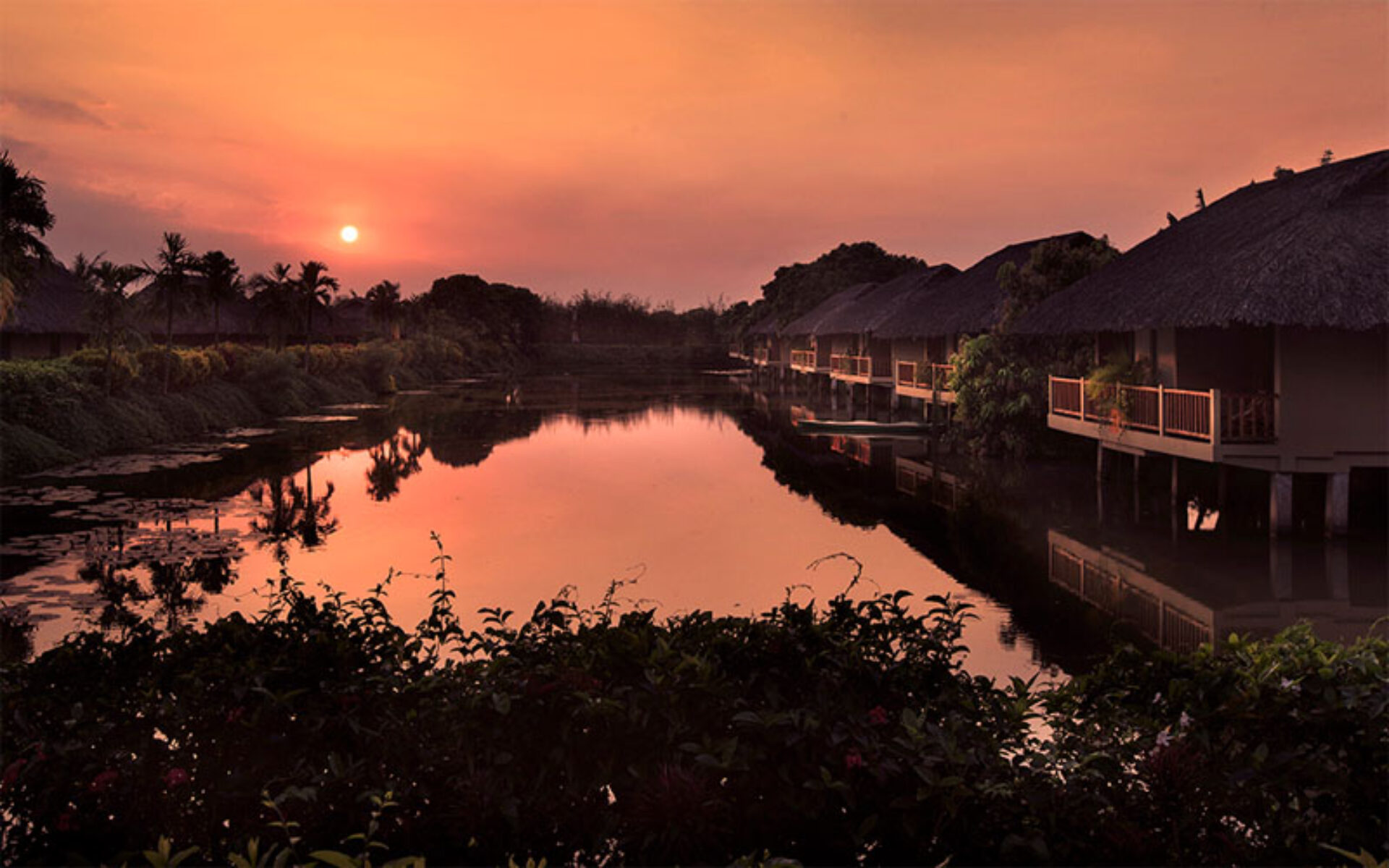 Mekong Riverside Resort Hotel Mekong delta Original Asia Rondreis Vietnam Vakantie bungalows