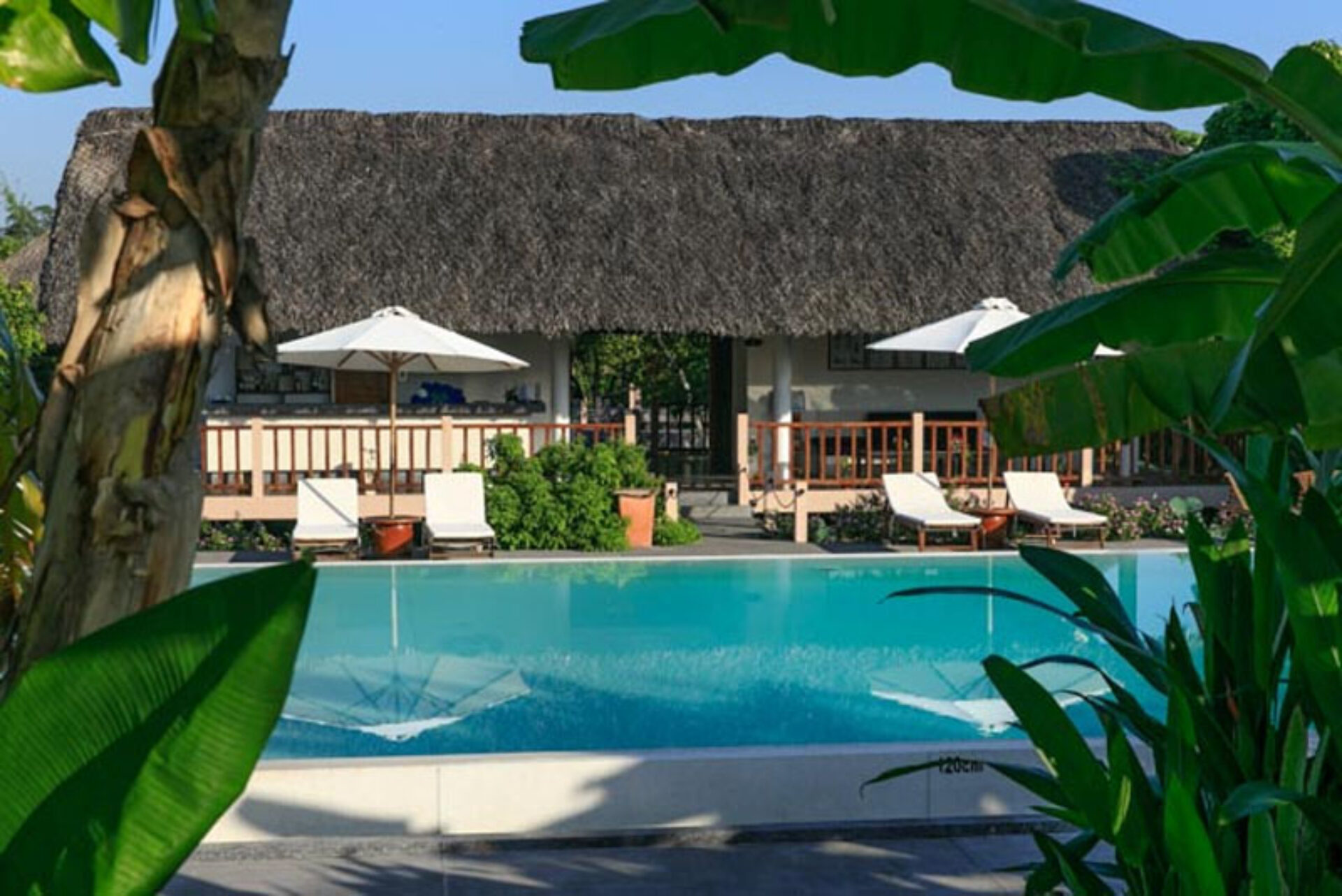 Mekong Riverside Resort Hotel Mekong delta Original Asia Rondreis Vietnam Vakantie bungalows