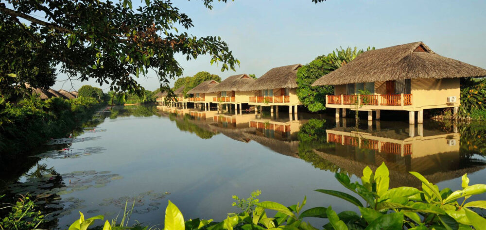 Mekong Riverside Resort Hotel Mekong delta Original Asia Rondreis Vietnam Vakantie bungalows