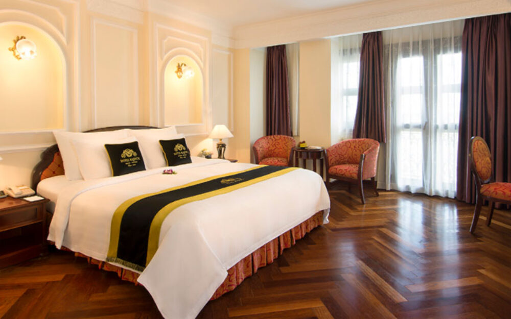 Hotel Majestic Saigon Ho Chi Minh City Rondreis Vietnam Vakantie Luxe Original Asia gebouw