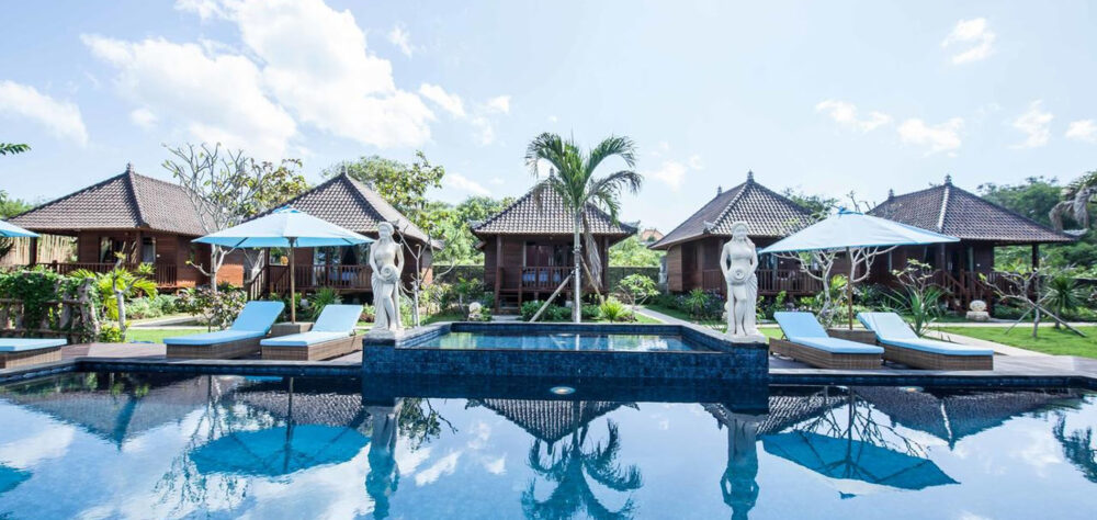 Cubang Huts Lembongan Hotel Nusa Lembongan Resort Rondreis Bali Vakantie Original Asia badkamer