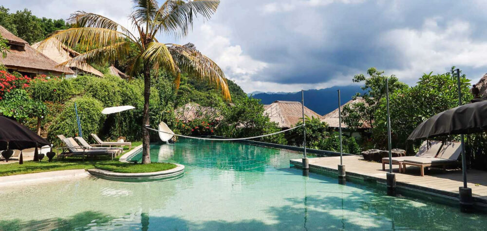 Bloo Lagoon Eco Village Resort Hotel Blue Lagoon Padangbai Rondreis Bali vakantie Original asia lagune