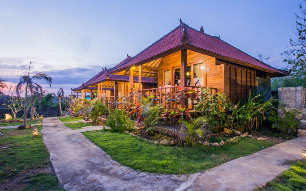 D'Coin Lembongan Cottage Hotel Nusa Lembongan Rondreis Bali Vakantie Original Asia sunrise