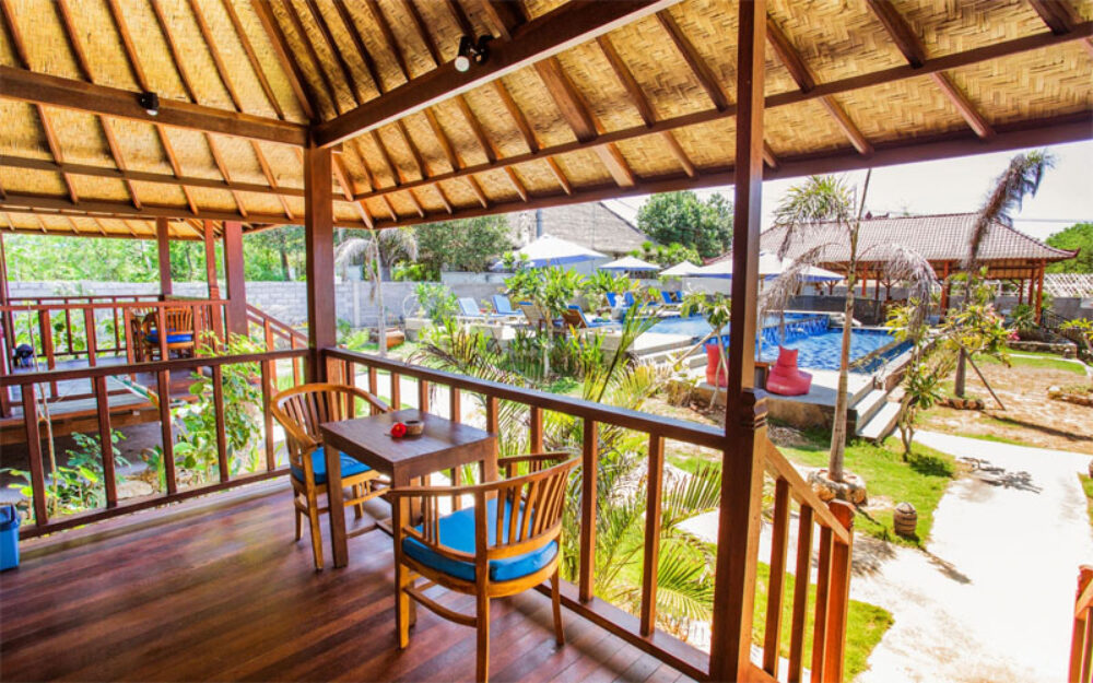 D'Coin Lembongan Cottage Hotel Nusa Lembongan Rondreis Bali Vakantie Original Asia sunrise