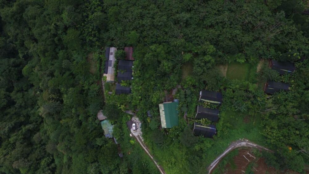 Sang Giri Tented Mountain Resort Original Asia Indonesie Rondreis Bali Vakantie aerial