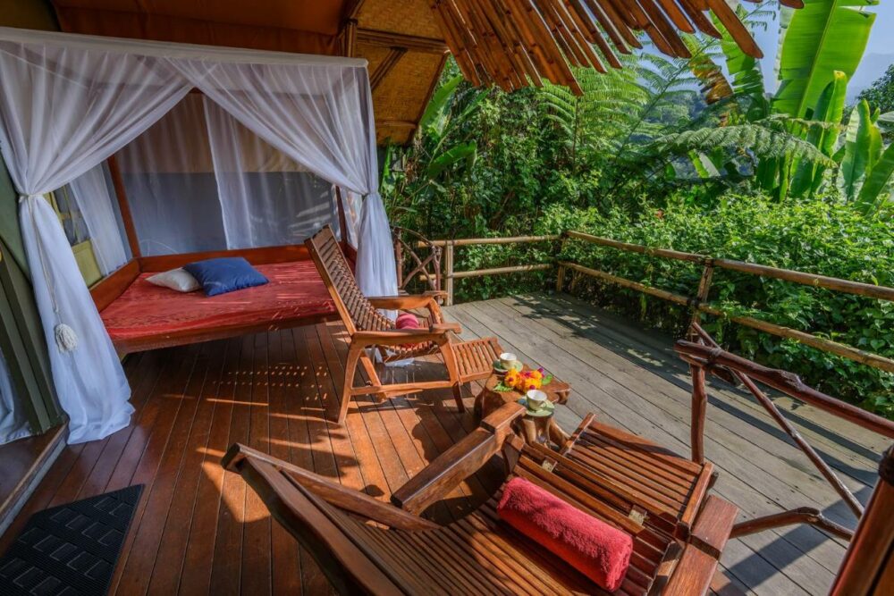 Sang Giri Tented Mountain Resort Original Asia Indonesie Rondreis Bali Vakantie aerial