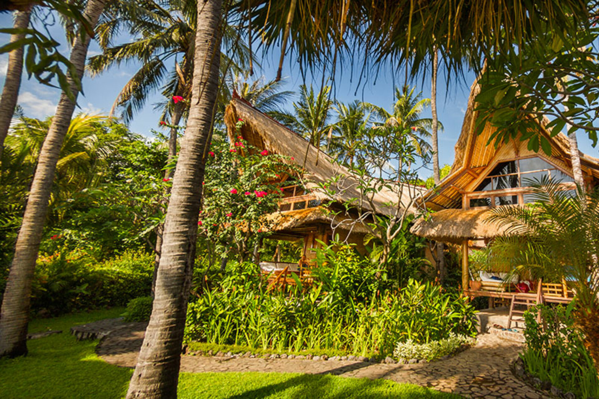 Santai Bali Hotel Original Asia Amed Vakantie Bali Rondreis zwembadavond