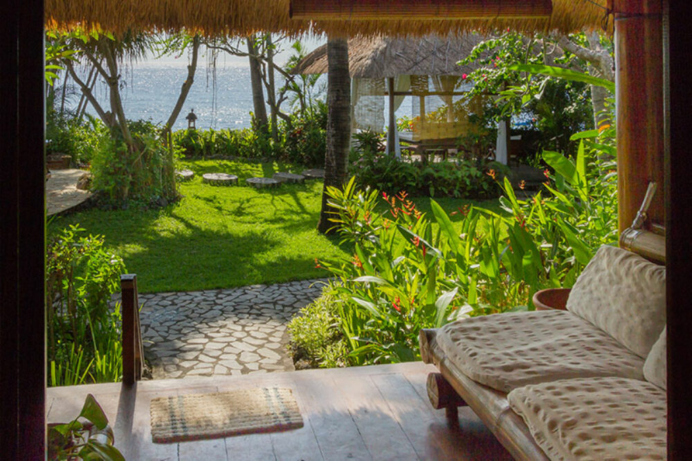 Santai Bali Hotel Original Asia Amed Vakantie Bali Rondreis zwembadavond