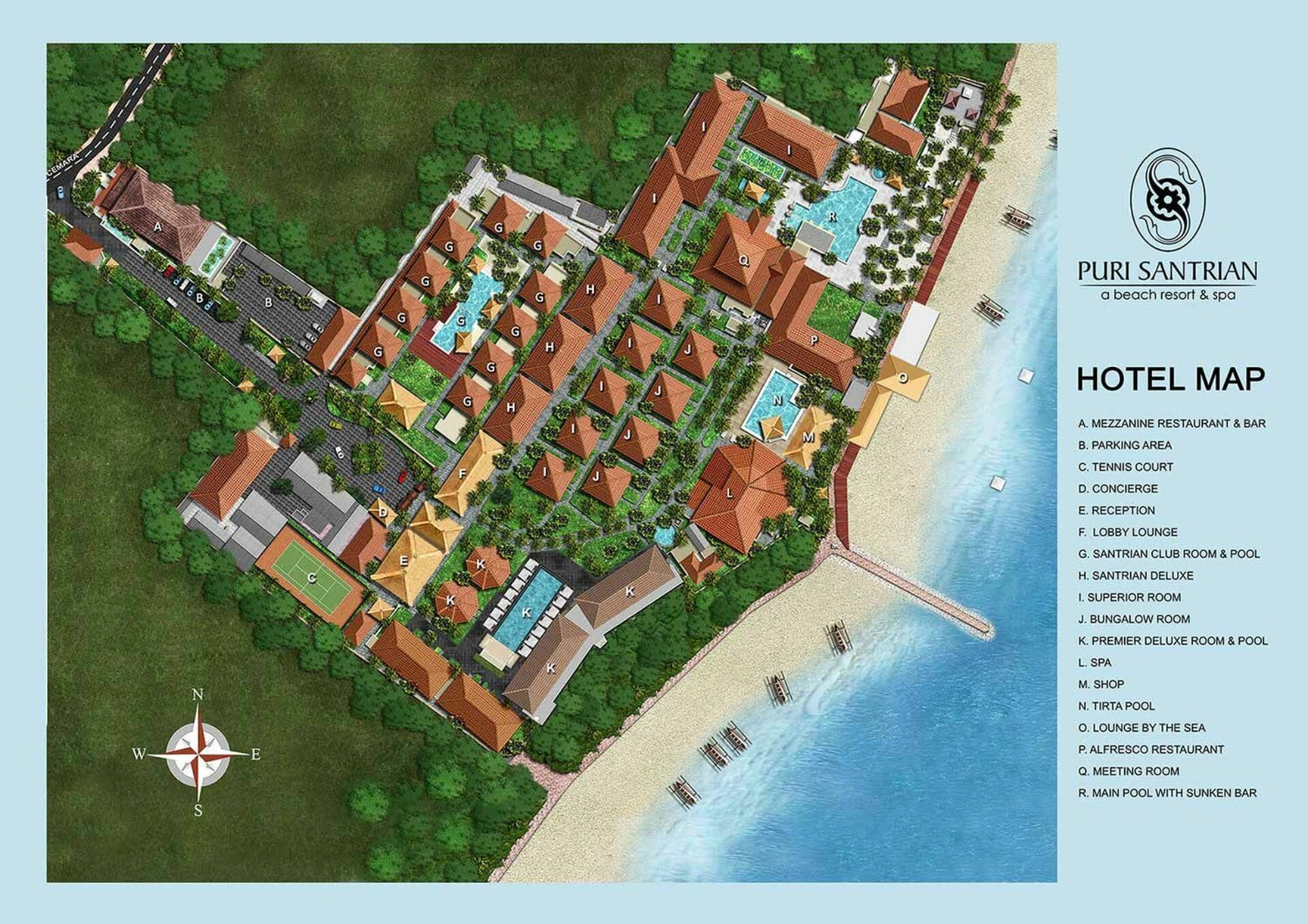 Puri Santrian Resort Sanur Hotel Original Asia Rondreis Bali Vakantie Indonesie