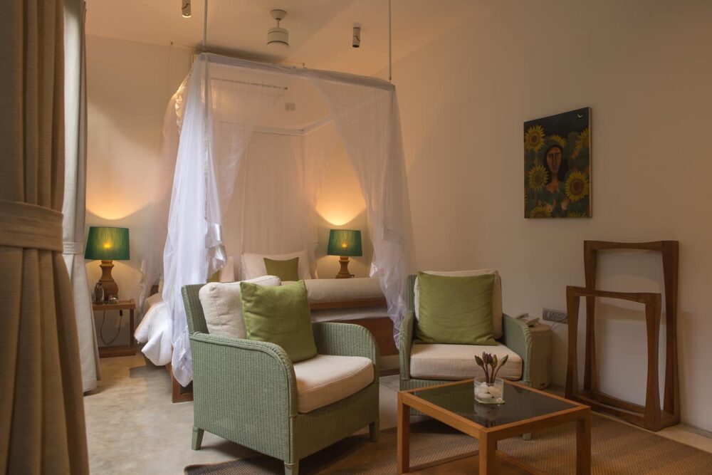 Sri Sharavi Beach Villa's Mirissa Sri Lanka original asia rondreis sri lanka malediven kamer1