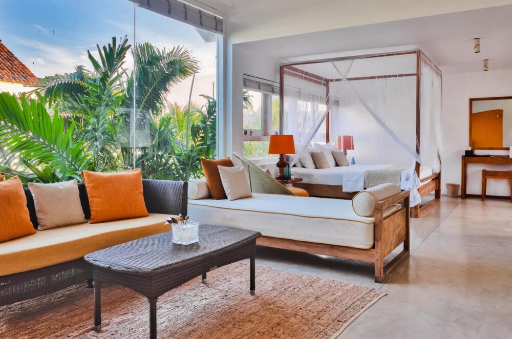 Sri Sharavi Beach Villa's Mirissa Sri Lanka original asia rondreis sri lanka malediven kamer2